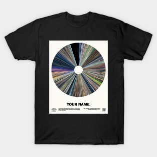 minimal_Your Name Warp Barcode Anime T-Shirt